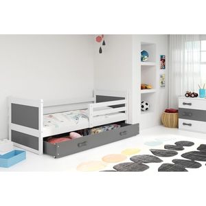 BMS Detská posteľ RICO 1 | biela 80 x 190 cm Farba: Sivá vyobraziť