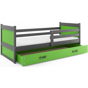 BMS Detská posteľ RICO 1 | sivá 80 x 190 cm Farba: Zelená vyobraziť
