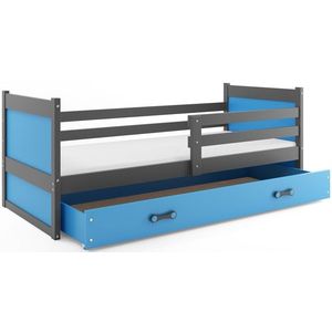 BMS Detská posteľ RICO 1 | sivá 80 x 190 cm Farba: Modrá vyobraziť