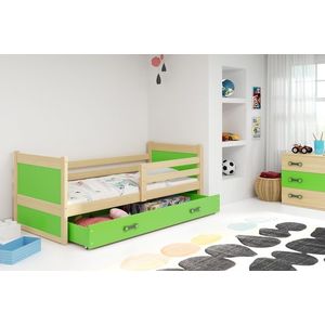 Detská posteľ RICO 1 / BOROVICA 185x80 Farba: Zelená vyobraziť