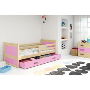 Detská posteľ RICO 1 / BOROVICA 185x80 Farba: Ružová vyobraziť
