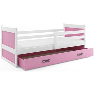 BMS Detská posteľ RICO 1 | biela 90 x 200 cm Farba: Ružová vyobraziť