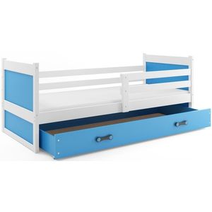 BMS Detská posteľ RICO 1 | biela 90 x 200 cm Farba: Modrá vyobraziť