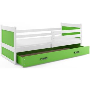 BMS Detská posteľ RICO 1 | biela 90 x 200 cm Farba: Zelená vyobraziť