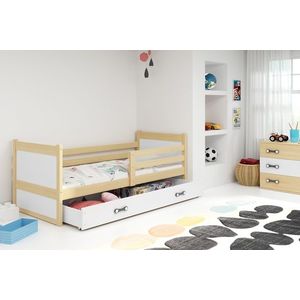Detská posteľ RICO 200x90 cm Borovice Bílá vyobraziť