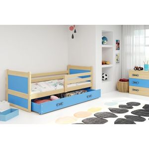 BMS Detská posteľ RICO 1 | borovica 90 x 200 cm Farba: Modrá vyobraziť