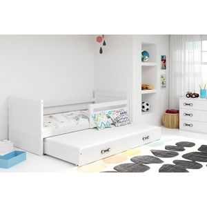 BMS Detská posteľ s prístelkou RICO 2 | biela 80x190 cm Farba: Biela vyobraziť