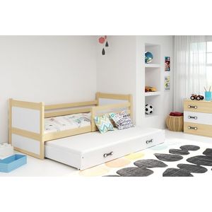 BMS Detská posteľ s prístelkou RICO 2 | borovica 80 x 190 cm Farba: Biela vyobraziť