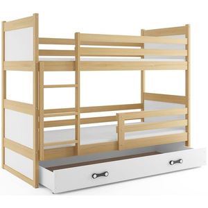 BMS Detská poschodová posteľ RICO | borovica 80 x 160 cm Farba: Biela vyobraziť