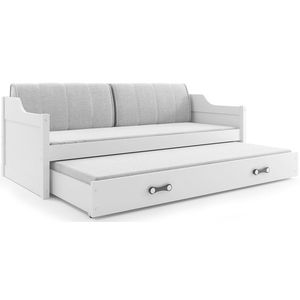 BMS Detská posteľ s prístelkou DAWID | biela 80 x 190 cm Farba: Biela vyobraziť