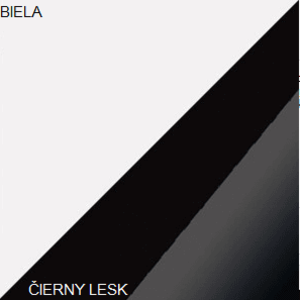 ArtCross Komoda STELLA | STE-01 Farba: Biela / čierny lesk vyobraziť