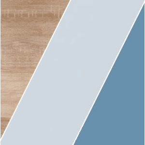 ArtCross Detská posteľ KITTY KIT-05 | bez roštu Farba: Dub sonoma svetlá / blankytná / modrá vyobraziť