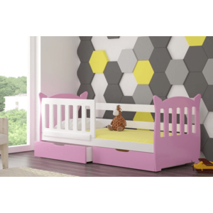 ArtAdrk Detská posteľ LENA Farba: biela / ružová vyobraziť