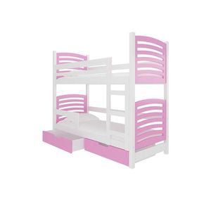 ArtAdrk Detská poschodová posteľ OSUNA Farba: biela / ružová vyobraziť