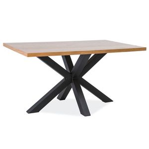 Signal Jedálenský stôl CROSS / Dubová dýha Prevedenie: 75 x 90 x 150 cm vyobraziť