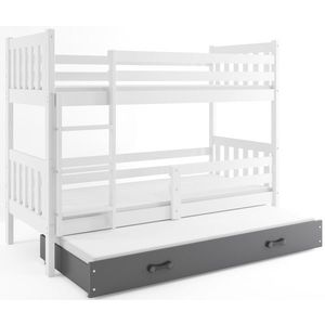 BMS Detská posteľ Carino s prístelkou Farba: Sivá / biela vyobraziť