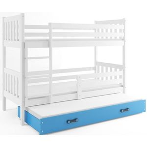 BMS Detská posteľ s prístelkou CARINO | 80 x 190 cm Farba: Sivá / biela vyobraziť