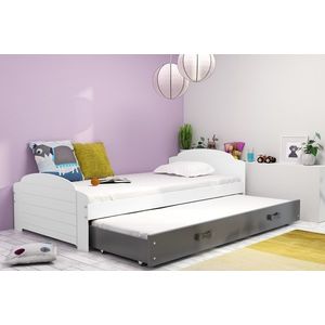 BMS Detská posteľ s prístelkou LILI 2 Farba: Biela - grafit vyobraziť
