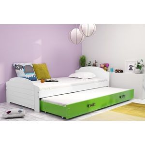 BMS Detská posteľ s prístelkou LILI 2 Farba: biela / zelená vyobraziť