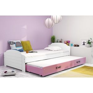 BMS Detská posteľ s prístelkou LILI 2 Farba: biela / ružová vyobraziť