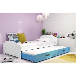 BMS Detská posteľ s prístelkou LILI 2 Farba: biela / modrá vyobraziť
