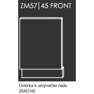 ArtExt Kuchynská linka Brerra - lesk Kuchyňa: Dvierka k umývačke riad ZM57/45 / 45 cm vyobraziť