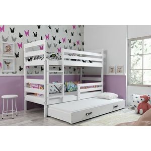 BMS Detská poschodová posteľ s prístelkou ERYK 3 | biela Farba: Biela / biela, Rozmer.: 160 x 80 cm vyobraziť