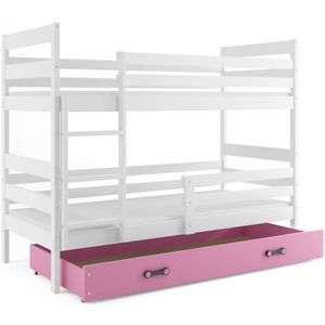 BMS Detská poschodová posteľ ERYK | biela Farba: biela / ružová, Rozmer.: 160 x 80 cm vyobraziť
