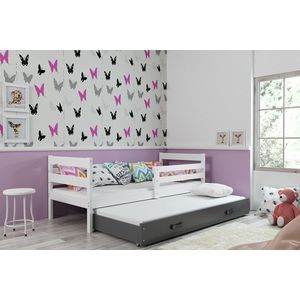 BMS Detská posteľ s prístelkou ERYK 2 | biela Farba: biela / sivá, Rozmer.: 190 x 80 cm vyobraziť