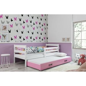 BMS Detská posteľ s prístelkou ERYK 2 | biela Farba: biela / ružová, Rozmer.: 190 x 80 cm vyobraziť