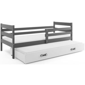BMS Detská posteľ s prístelkou ERYK 2 | sivá Farba: Sivá / biela, Rozmer.: 190 x 80 cm vyobraziť