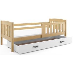 BMS Detská posteľ KUBUŠ 1 s úložným priestorom | borovica Farba: Borovica / biela, Rozmer.: 200 x 90 cm vyobraziť
