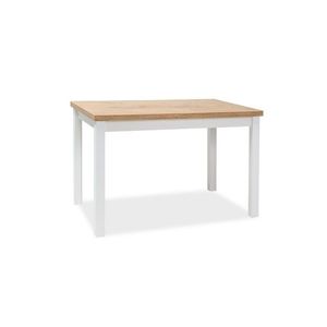 Signal Jedálenský stôl ADAM | 120 x 68 cm Farba: dub lancelot / biely mat vyobraziť