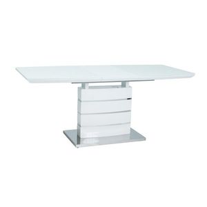 Signal Rozkladací jedálenský stôl LEONARDO | biely Prevedenie: 140 (180) x 80 cm vyobraziť