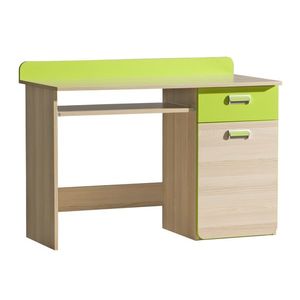 Dolmar Písací stolík CORNETO L10 Farba: Jaseň coimbra / zelená vyobraziť