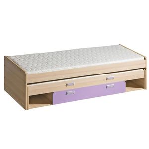 Dolmar Detská posteľ s prístelkou CORNETO L16 Farba: Jaseň coimbra / fialová vyobraziť