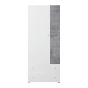 Meblar Šatníková skriňa SIGMA SI3 L/P Farba: biela/beton vyobraziť