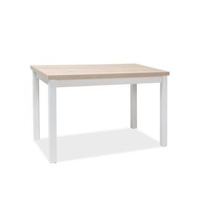 Signal Jedálenský stôl ADAM | 100 x 60 cm Farba: dub sonoma / biely mat vyobraziť