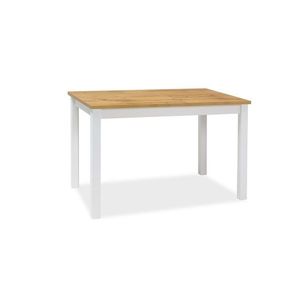Signal Jedálenský stôl ADAM | 100 x 60 cm Farba: dub wotan / biely mat vyobraziť