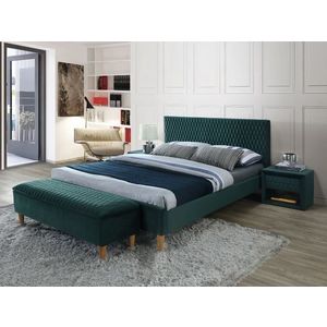 Signal Manželská posteľ AZURRO Velvet | 180 x 200 cm Farba: Zelená / Bluvel 78 vyobraziť