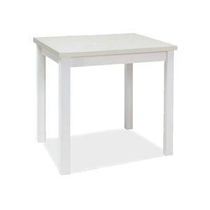 Signal Jedálenský stôl Adam | 90 x 65 cm Farba: biely mat vyobraziť
