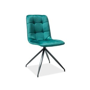 Signal Jedálenská stolička Texo Velvet Farba: Zelená / Bluvel 78 vyobraziť
