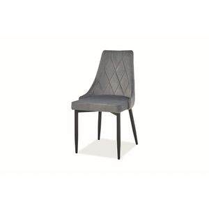 Jedálenská stolička Trix Velvet (sivá) vyobraziť