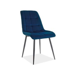 Signal Jedálenská stolička CHIC Matt Velvet Farba: Modrá / velvet 79 vyobraziť