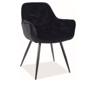 Signal Jedálenská stolička CHERRY MATT VELVET Farba: Čierna / velvet 99 vyobraziť