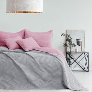 ArtFlhf Prikrývka na posteľ SOFTA | palepink/pearlsilver Rozmer: 170 x 210 cm vyobraziť