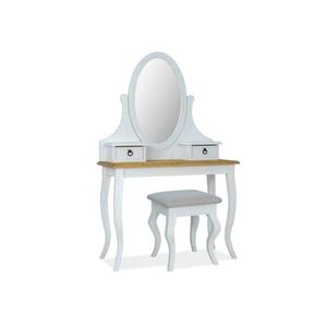 Toaletný stolík s taburetkou vyobraziť