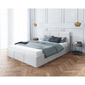 FDM Čalúnená manželská posteľ FRESIA | 140 x 200 cm Farba: Biela vyobraziť