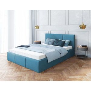 FDM Čalúnená manželská posteľ FRESIA | 140 x 200 cm Farba: Modrá vyobraziť