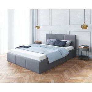 FDM Čalúnená manželská posteľ FRESIA | 140 x 200 cm Farba: Sivá vyobraziť
